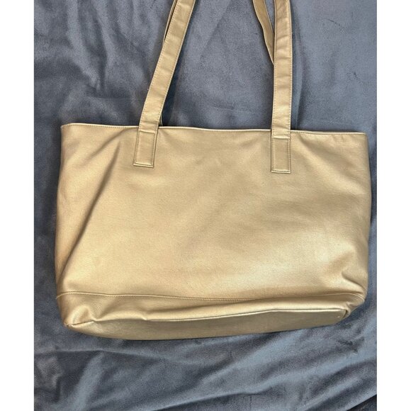 Gold Tone Large Satchel Bag - Picture 16 of 16